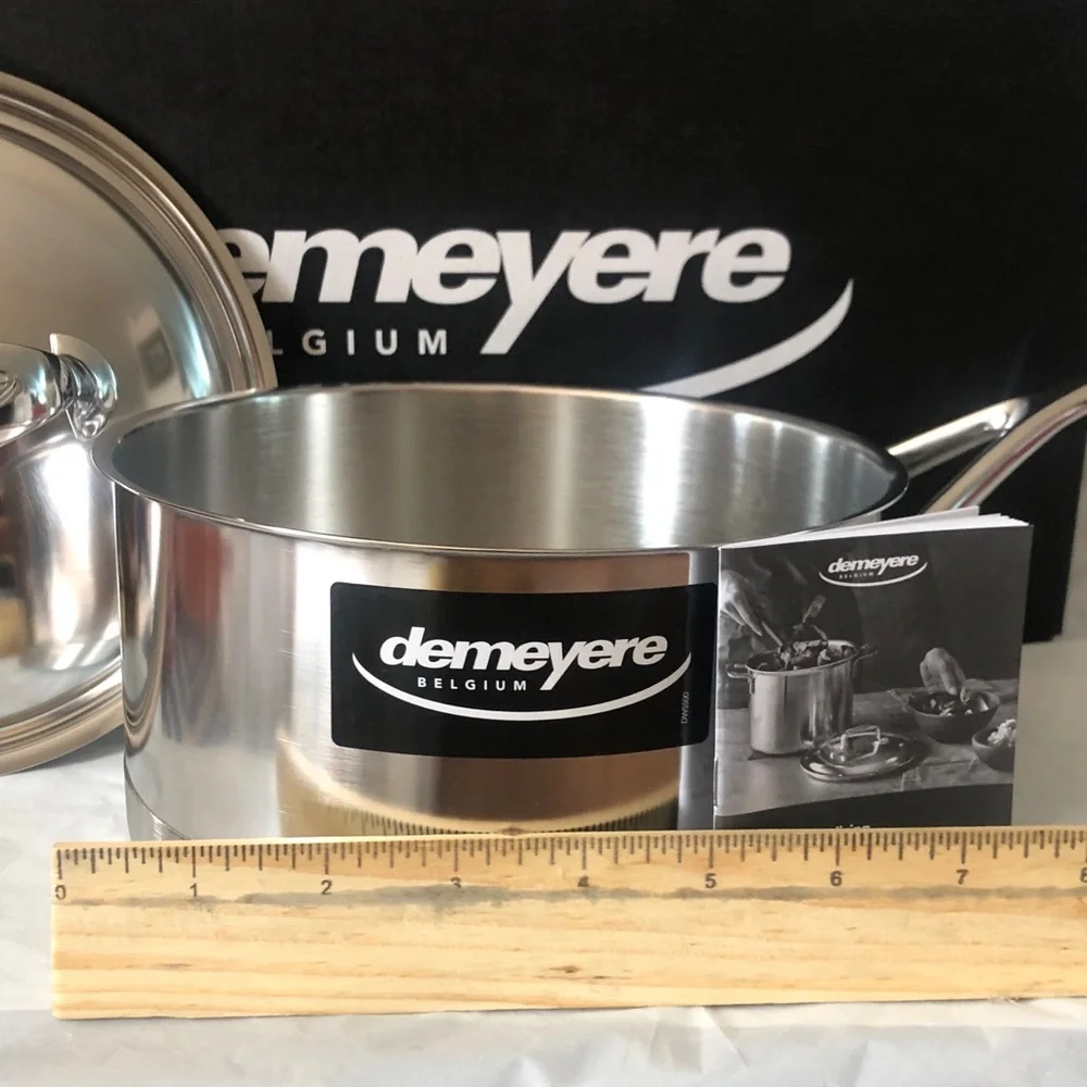 Demeyere Atlantis 7 2.3 quart saucepan with lid new in box - highest quality SS